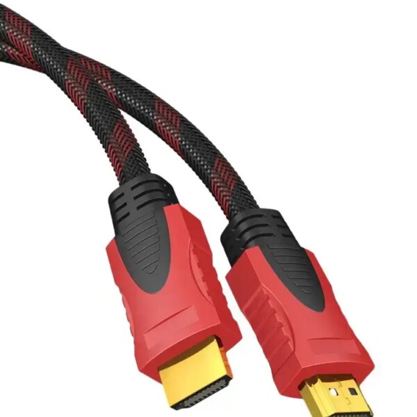 Premium 1.5m Gold Plated Audio Cable Nylon Braided High Speed 1.4v hdmi cable
