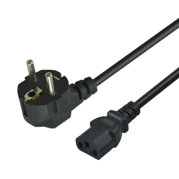SIPU High Quality and Safe EU Power Cable 1m Stranded Power Cord with Copper Conductor and PVC Insulation for Personal Computer