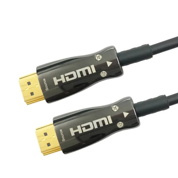 SIPU Hot Sale 50m HDMI Fiber Optic Cable 4K 1080p 3D Coaxial Type with PVC Jacket Foil Shielding for Male Video Application