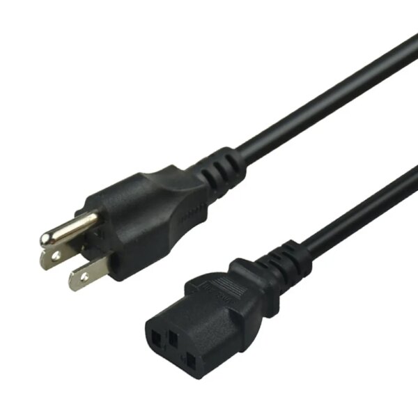 SIPU universal power cable wire 6 feet power cable for personal computer, pc power cable USA