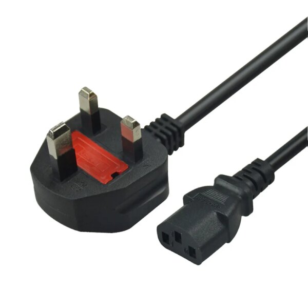 SIPU Wholesale UK Plug AC Power Cord Cable C13 Power Cords with C7 Connector Nema Female End Type PC Material for Computer