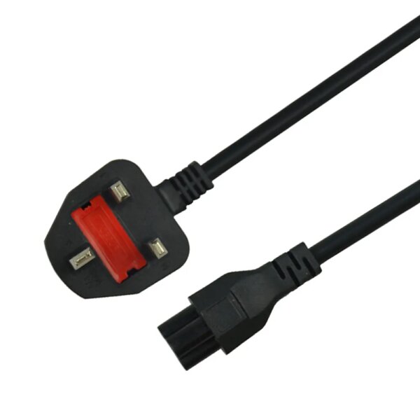 UK 3 Pin IEC Extension Cable Male Plug Reel Electrical Power Cord Computer Electric Power Cord & Extension Cords