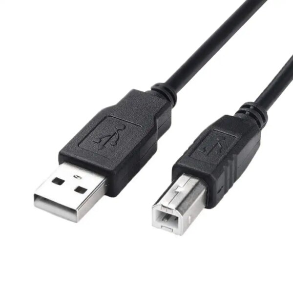 USB 2.0 3.0 PVC Jacket Black 1m Black a Male to Type B Male Charging & Data Cable for Phone Printer Computer Compatibility