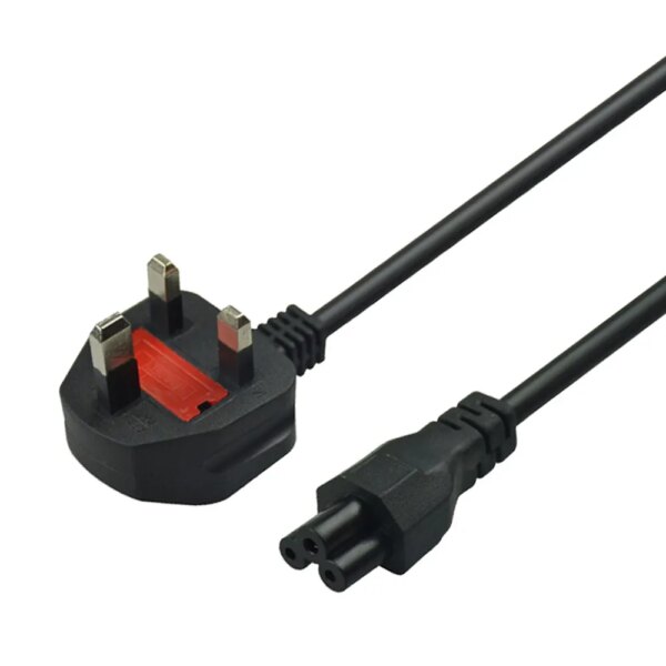 Wholesale 3-Pin AC Extension Power Cord Cable for UK for Desktop and Laptop Use